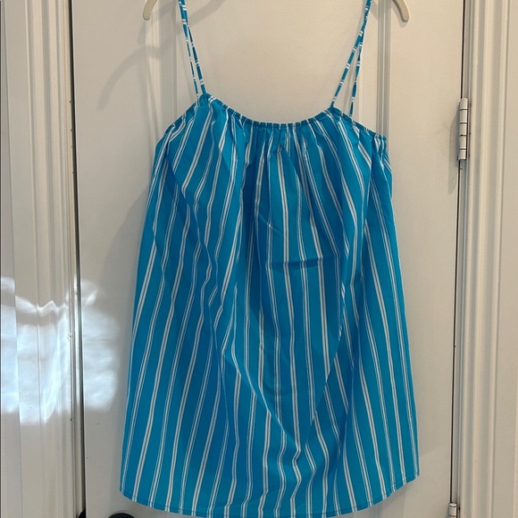 Faithful the brand Blue Striped Women's sundress/coverup size 4 - Picture 1 of 4